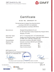 RCCN DIN5510 Wireway certificate