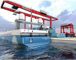 The world's first zero-emission unmanned container ship